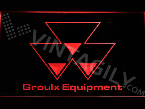 Groulx Equipment LED Sign - Red - TheLedHeroes