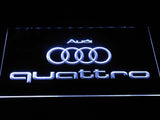 Audi Quattro LED Neon Sign USB - White - TheLedHeroes