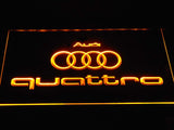 Audi Quattro LED Neon Sign USB - Yellow - TheLedHeroes