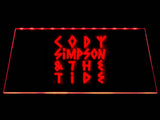 FREE Cody Simpson & The Tide LED Sign - Red - TheLedHeroes