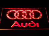 Audi LED Neon Sign USB - Red - TheLedHeroes