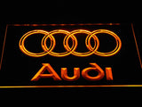 Audi LED Neon Sign USB - Yellow - TheLedHeroes