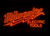 Milwaukee Electric Tools Neon Bulbs Sign 24X15 -  - TheLedHeroes