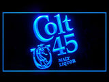 FREE Colt 45 Malt Liquor LED Sign - Blue - TheLedHeroes