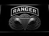 US Army Ranger Parawings LED Sign - White - TheLedHeroes