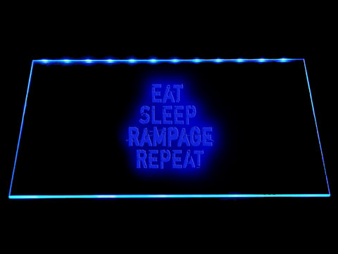 Dota Eat Sleep Rampage Repeat LED Sign - Multicolor - TheLedHeroes
