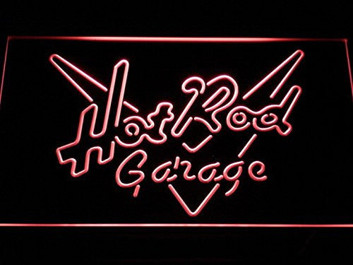 Hot Rod Garage LED Sign - Red - TheLedHeroes