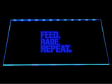 Dota Feed Rage Repeat LED Sign - Blue - TheLedHeroes