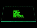 Dota Feed Rage Repeat LED Sign - Green - TheLedHeroes