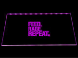 Dota Feed Rage Repeat LED Sign - Purple - TheLedHeroes