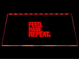 Dota Feed Rage Repeat LED Sign - Red - TheLedHeroes