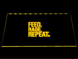 Dota Feed Rage Repeat LED Sign - Yellow - TheLedHeroes
