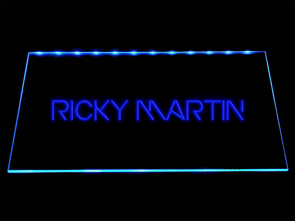 FREE Ricky Martin LED Sign - Blue - TheLedHeroes