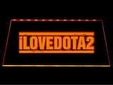 I Love Dota 2 LED Sign - Orange - TheLedHeroes