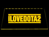 I Love Dota 2 LED Sign - Yellow - TheLedHeroes