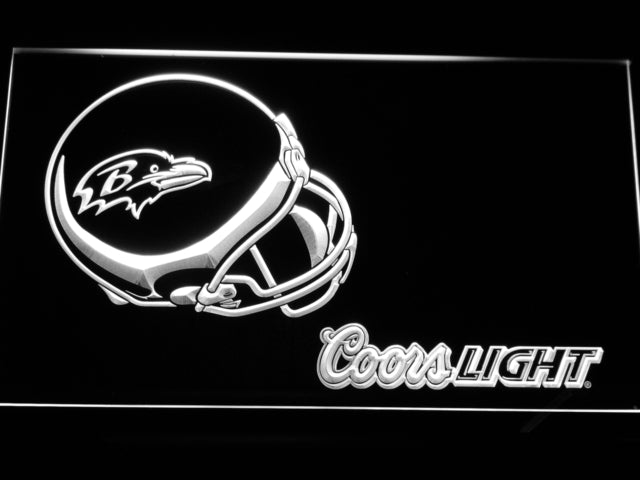 FREE Baltimore Ravens Coors Light LED Sign - White - TheLedHeroes