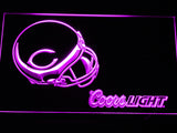 Chicago Bears Coors Light LED Sign - Purple - TheLedHeroes