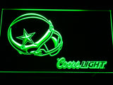 FREE Dallas Cowboys Coors Light LED Sign - Green - TheLedHeroes
