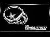 Dallas Cowboys Coors Light LED Neon Sign USB - White - TheLedHeroes