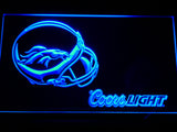 Denver Broncos Coors Light LED Sign - Blue - TheLedHeroes