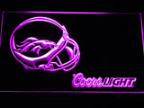 Denver Broncos Coors Light LED Sign - Purple - TheLedHeroes
