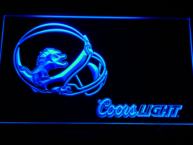 Detroit Lions Coors Light LED Sign - Blue - TheLedHeroes