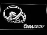 Detroit Lions Coors Light LED Neon Sign USB - White - TheLedHeroes
