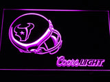Houston Texans Coors Light LED Sign - Purple - TheLedHeroes