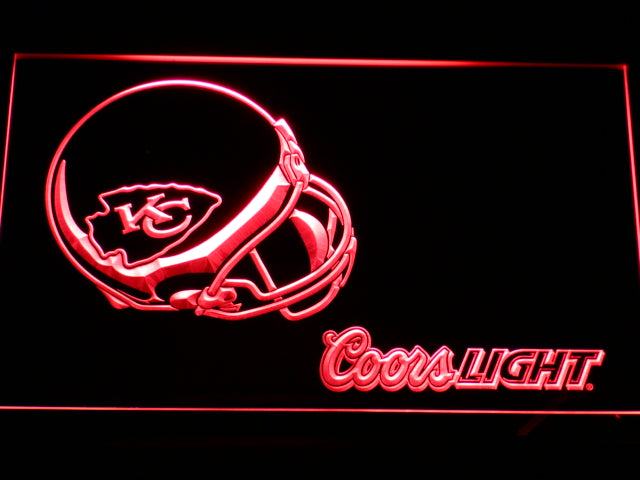 FREE Kansas City Chiefs Coors Light LED Sign - Red - TheLedHeroes