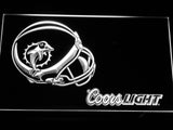 FREE Miami Dolphins Coors Light LED Sign - White - TheLedHeroes