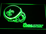 FREE New Orleans Saints Coors Light LED Sign - Green - TheLedHeroes