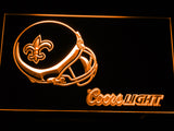 FREE New Orleans Saints Coors Light LED Sign - Orange - TheLedHeroes