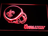 FREE New Orleans Saints Coors Light LED Sign - Red - TheLedHeroes