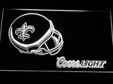 FREE New Orleans Saints Coors Light LED Sign - White - TheLedHeroes