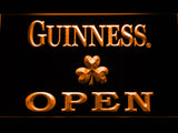 FREE Guinness Shamrock Open LED Sign - Orange - TheLedHeroes