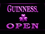 FREE Guinness Shamrock Open LED Sign - Purple - TheLedHeroes