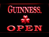 FREE Guinness Shamrock Open LED Sign - Red - TheLedHeroes