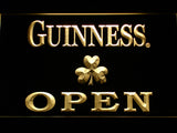 FREE Guinness Shamrock Open LED Sign - Yellow - TheLedHeroes