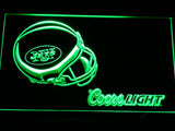 New York Jets Coors Light LED Sign - Green - TheLedHeroes