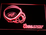 New York Jets Coors Light LED Sign - Red - TheLedHeroes