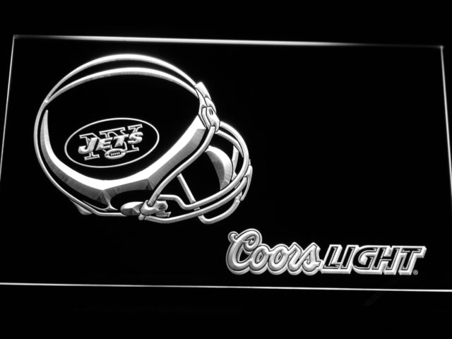 FREE New York Jets Coors Light LED Sign - White - TheLedHeroes