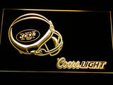 New York Jets Coors Light LED Sign - Yellow - TheLedHeroes