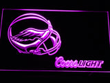 FREE Philadelphia Eagles Coors Light LED Sign - Purple - TheLedHeroes