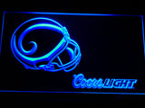 FREE Los Angeles Rams Coors Light LED Sign - Blue - TheLedHeroes