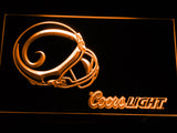 Saint Louis Rams Coors Light LED Sign - Orange - TheLedHeroes
