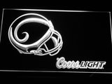 Saint Louis Rams Coors Light LED Sign - White - TheLedHeroes