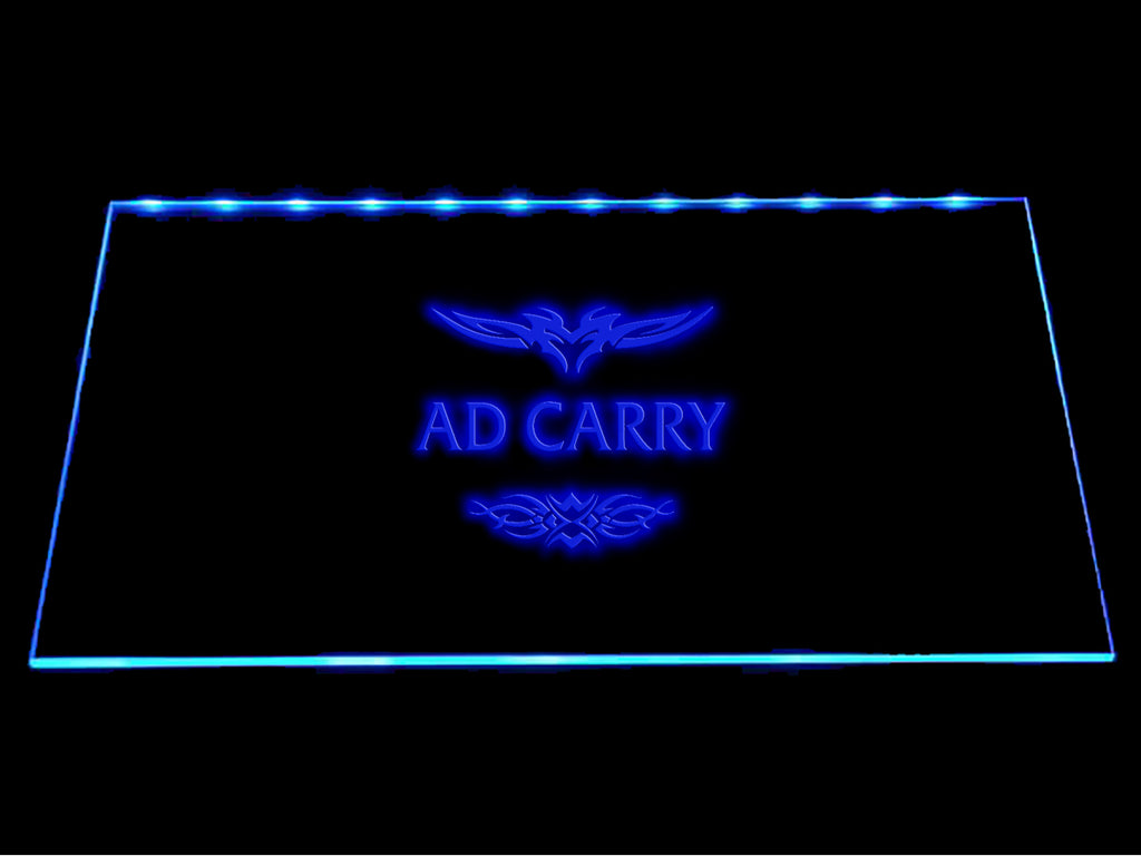 League Of Legends Ad Carry LED Sign - Blue - TheLedHeroes