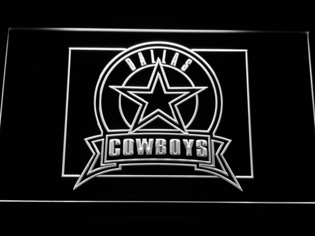 FREE Dallas Cowboys (5) LED Sign - White - TheLedHeroes