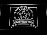 Dallas Cowboys (5) LED Neon Sign Electrical - White - TheLedHeroes