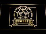 FREE Dallas Cowboys (5) LED Sign - Yellow - TheLedHeroes